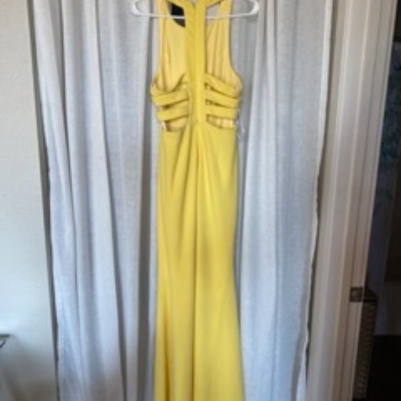 NWOT - Lulus Power of Wow Backless Yellow Maxi Dress - Picture 7 of 14